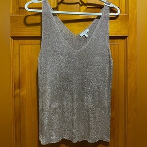 Reiss Metallic knit Tank Top size M